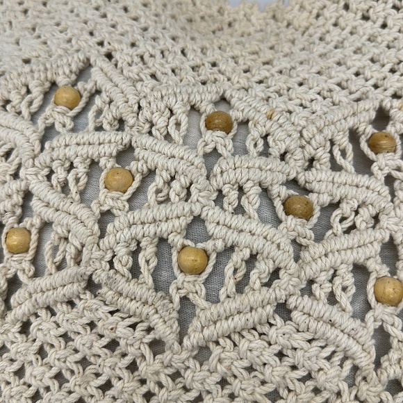 Macro-may Crochet Wood handle handbag- Made in the Philippines - Picture 5 of 9